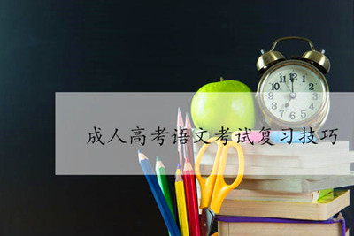  2019年成人高考语文冲刺复习技巧