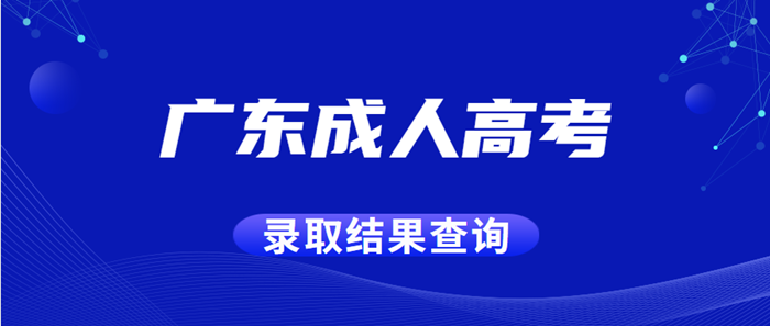 2020年广东成人高考录取结果查询方式