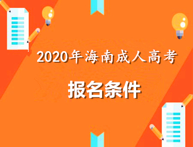 2020年海南条件