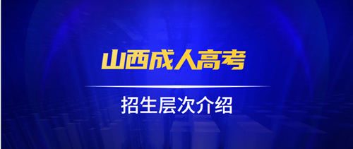 2020年山西成人高考招生层次