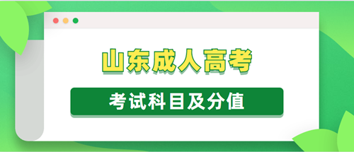 2020年山东成人高考考试科目