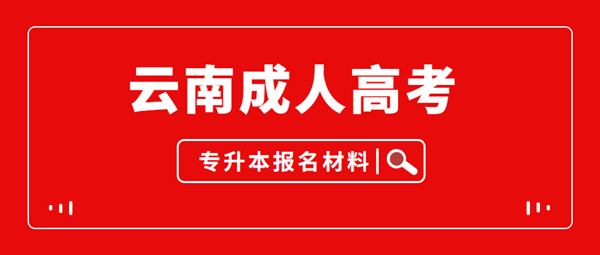 2021年云南成人高考专升本报名材料有哪些
