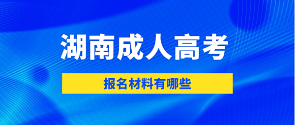 2021年湖南材料有哪些