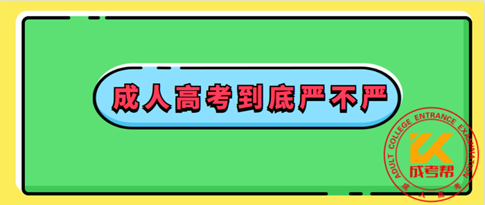 成人高考到底严不严