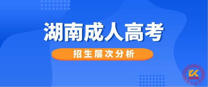 2021年湖南成考招生层次