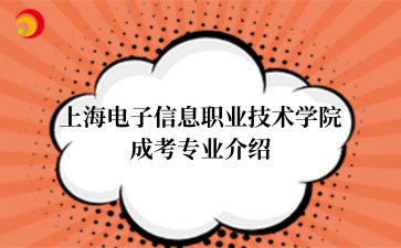 上海电子信息职业技术学院成考专业介绍
